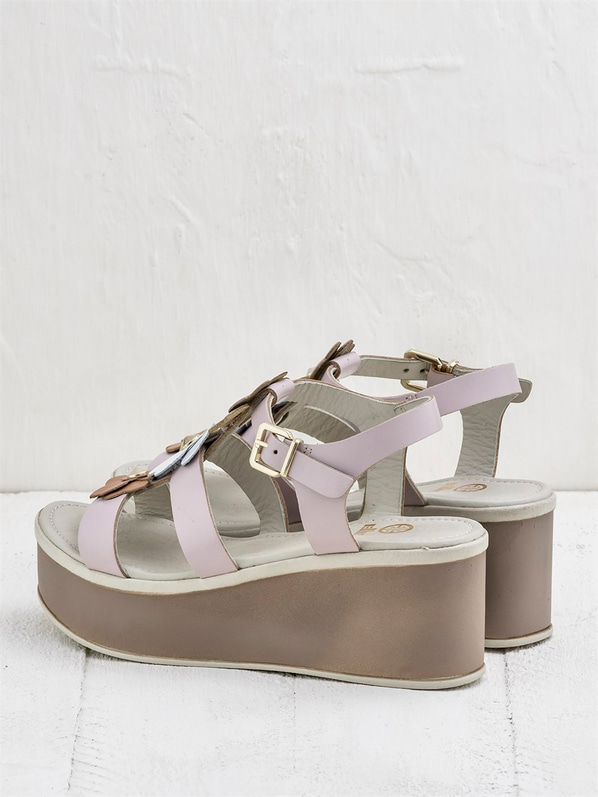 Pudra kadın sandalet - Elle Shoes