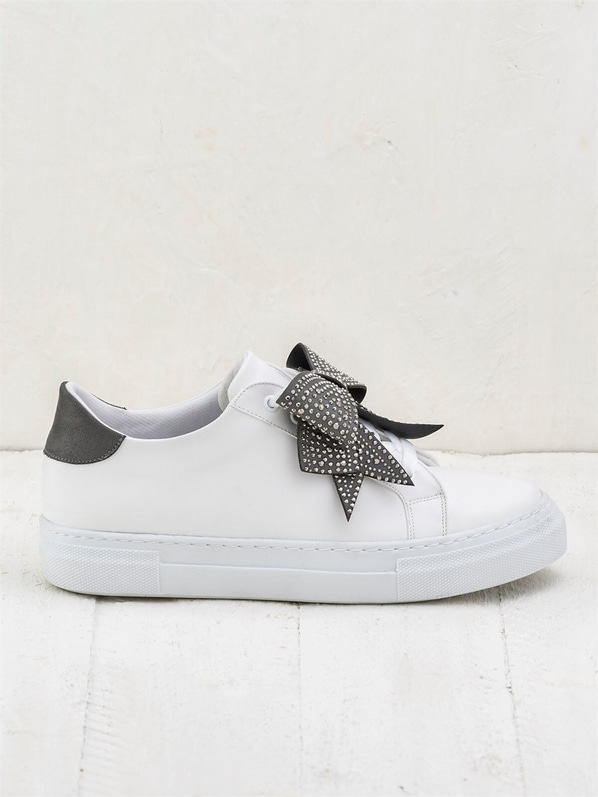 Beyaz gri kadın ayakkabı - Elle Shoes
