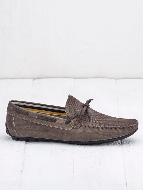 Vizon deri erkek loafer - Elle Shoes