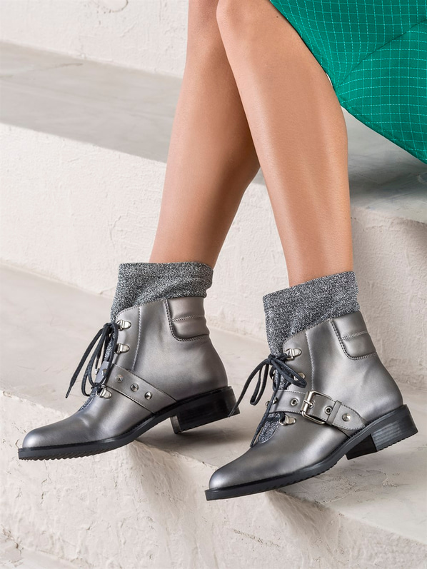 Kurşun kadın bot - Elle Shoes