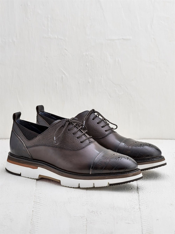 Kahve erkek ayakkabı - Elle Shoes