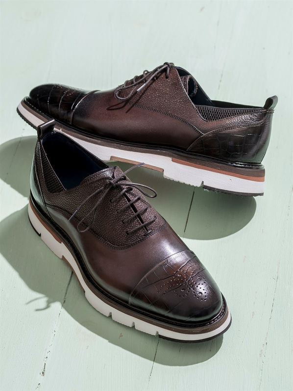 Kahve erkek ayakkabı - Elle Shoes