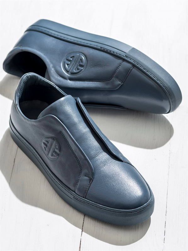 Mavi erkek ayakkabı - Elle Shoes