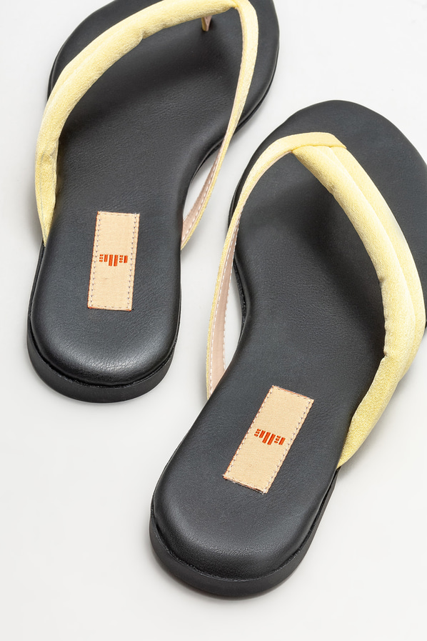 Sarı kadın terlik - Elle Shoes