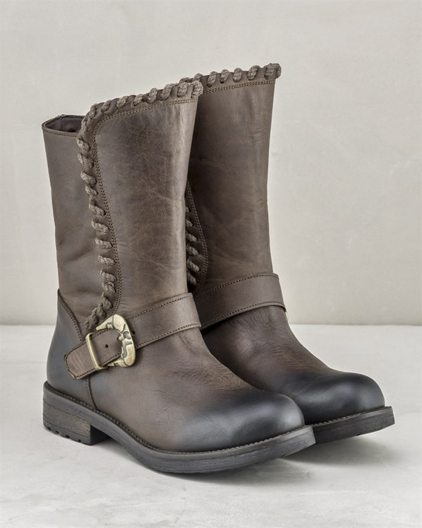 Kahve kadın bot - Elle Shoes