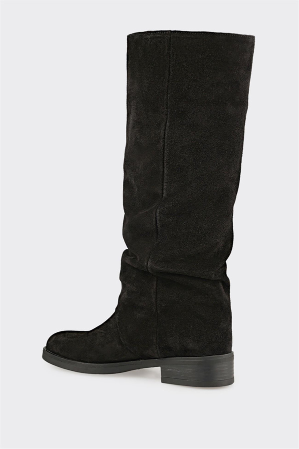 Siyah Derği Kadın Çizme