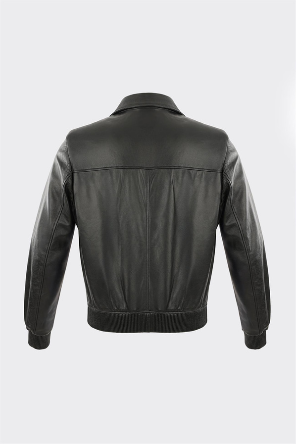 Siyah Deri Erkek Ceket