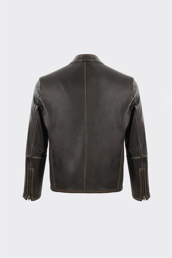 Siyah Deri Erkek Ceket