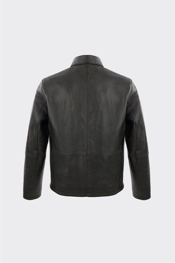 Siyah Deri Erkek Ceket