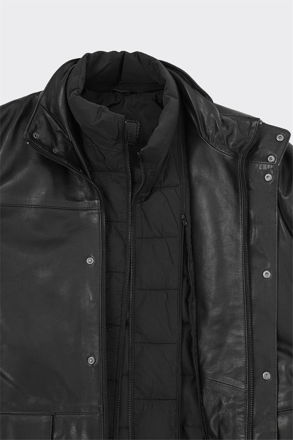 Siyah Deri Erkek Ceket