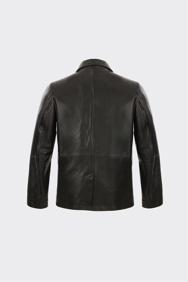 Siyah Deri Erkek Ceket