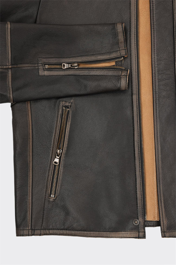 Siyah Deri Erkek Ceket