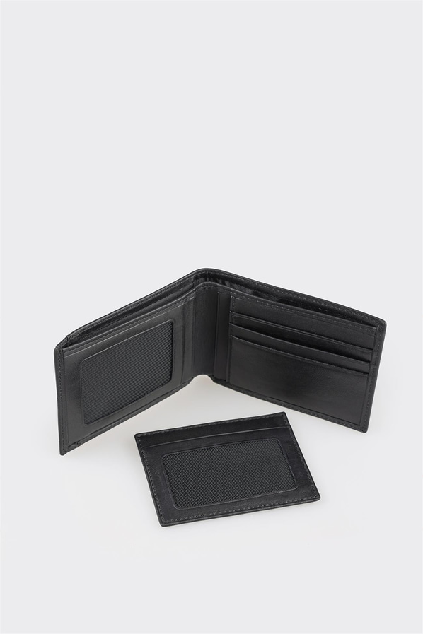 Siyah Deri Erkek Cüzdan