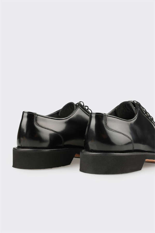 Siyah Deri Erkek Günlük Ayakkabı