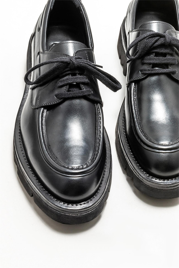 Siyah deri erkek günlük ayakkabı, günlük kullanım için - Elle Shoes