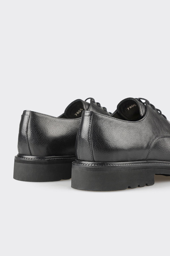 Siyah deri erkek günlük ayakkabı, günlük kullanım için - Elle Shoes