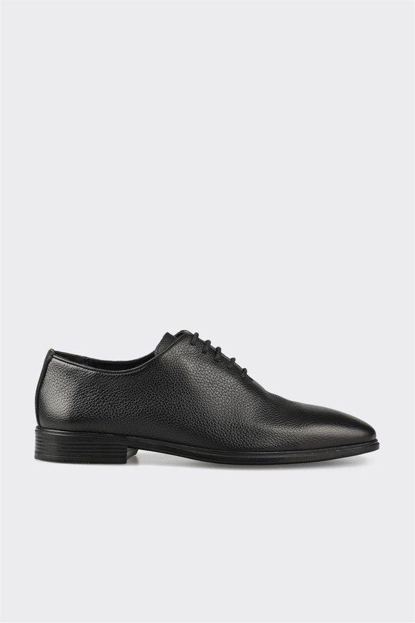 Siyah deri erkek günlük ayakkabı, günlük kullanım için - Elle Shoes