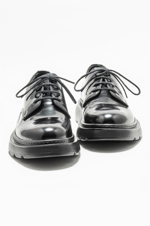 Siyah deri erkek günlük ayakkabı, günlük kullanım için - Elle Shoes