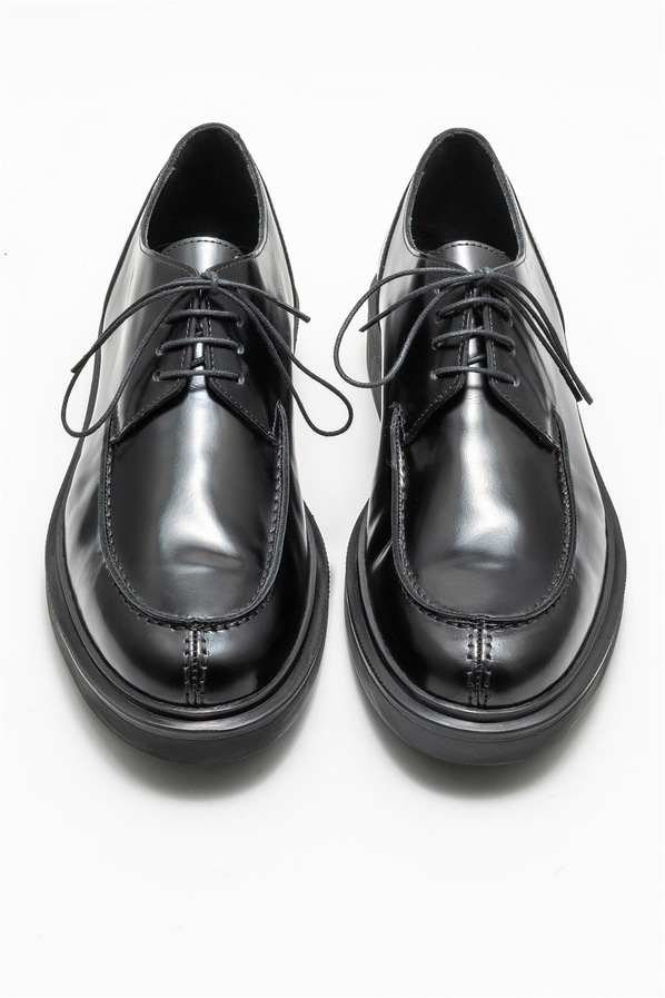 Siyah deri erkek günlük ayakkabı, günlük kullanım için - Elle Shoes