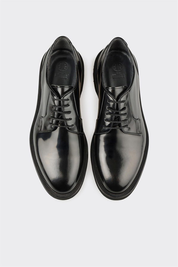 Siyah Deri Erkek Günlük Ayakkabı