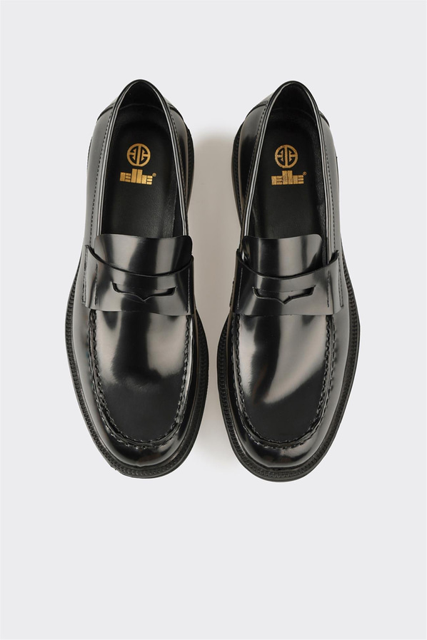 Siyah Deri Erkek Günlük Ayakkabı