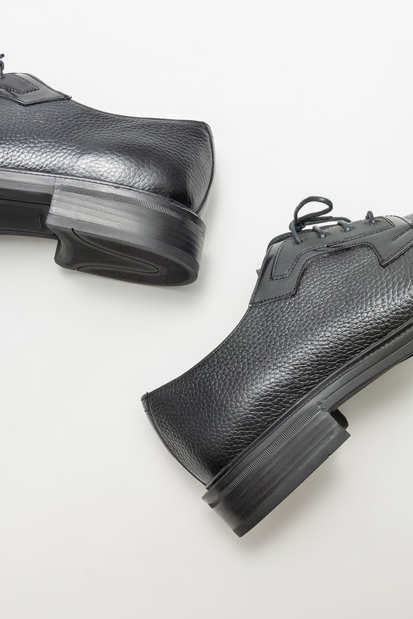 Siyah deri erkek günlük ayakkabı, günlük kullanım için - Elle Shoes
