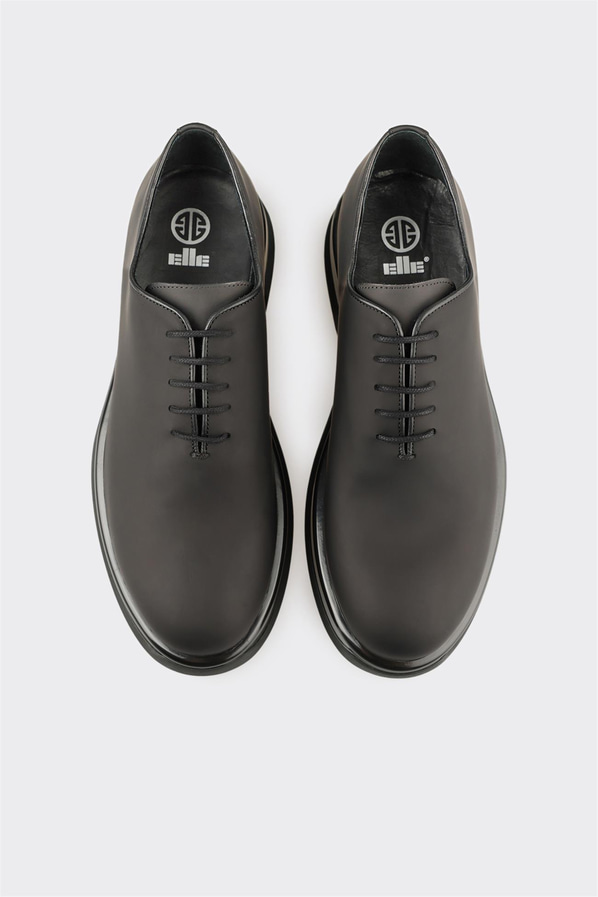 Siyah Deri Erkek Günlük Ayakkabı