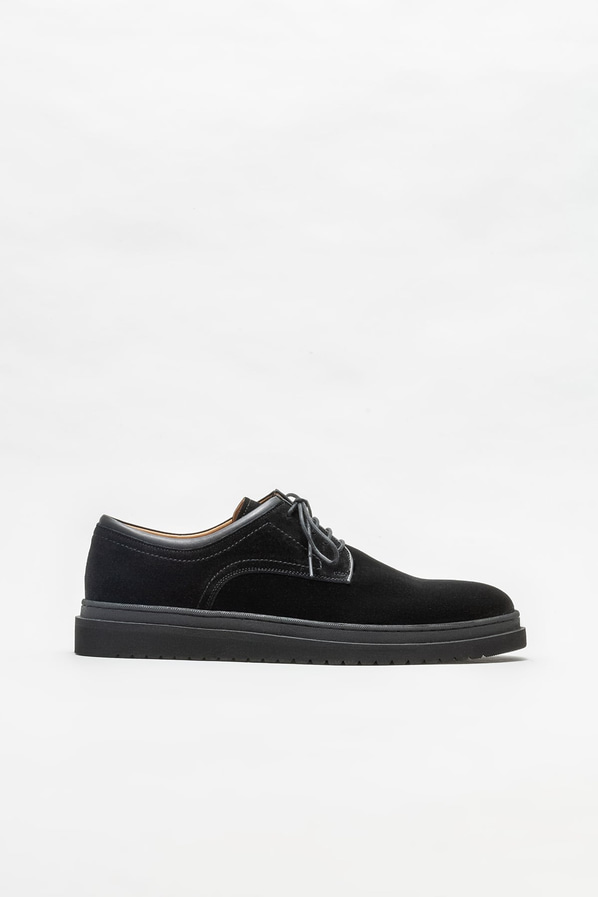 Siyah deri erkek günlük ayakkabı, günlük kullanım için - Elle Shoes