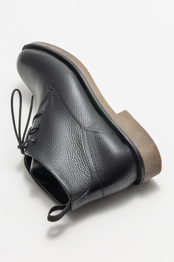 Siyah deri erkek günlük bot, günlük kullanım için - Elle Shoes