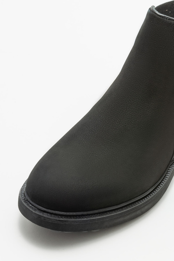 Siyah deri erkek günlük bot, günlük kullanım için - Elle Shoes