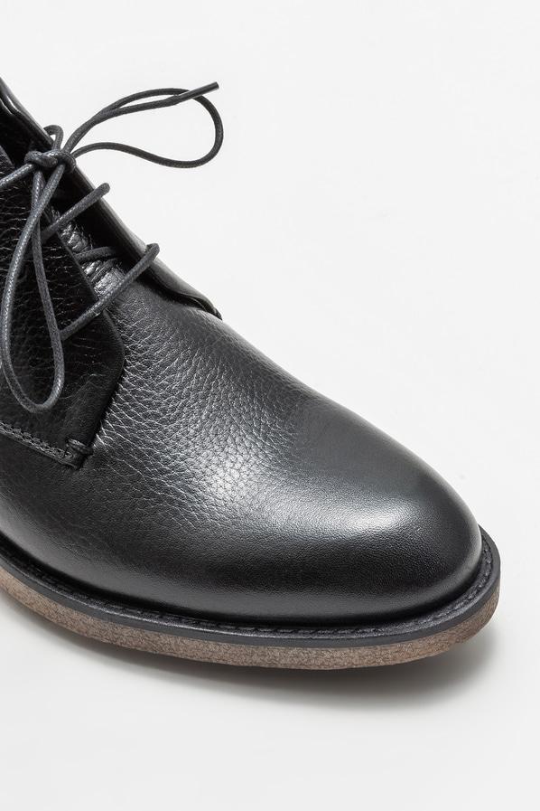 Siyah deri erkek günlük bot, günlük kullanım için - Elle Shoes