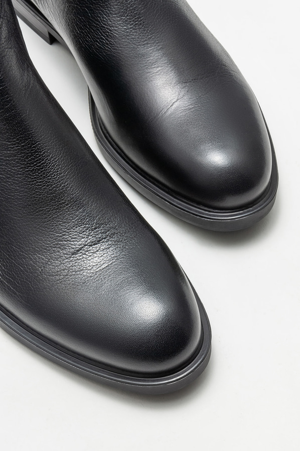 Siyah deri erkek günlük bot, günlük kullanım için - Elle Shoes