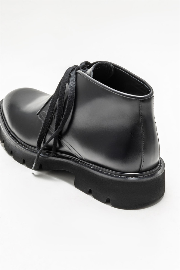Siyah deri erkek günlük bot, günlük kullanım için - Elle Shoes