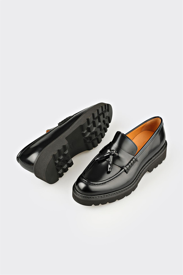 Siyah Deri Erkek KJlasik Ayakkabı
