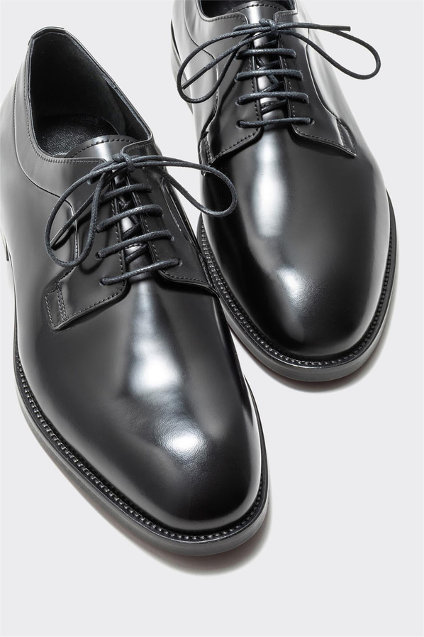 Siyah deri erkek klasik ayakkabı - Elle Shoes