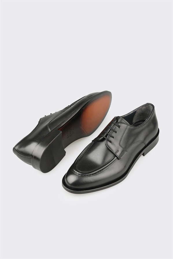 Siyah Deri Erkek Klasik Ayakkabı