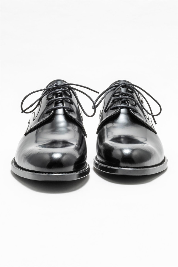 Siyah deri erkek klasik ayakkabı - Elle Shoes