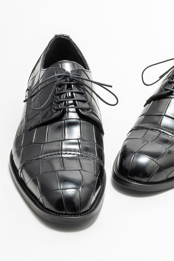 Siyah Deri Erkek Klasik Ayakkabı