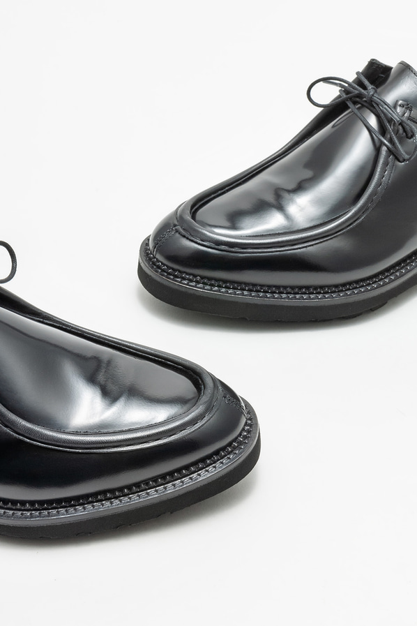 Siyah deri erkek klasik ayakkabı - Elle Shoes