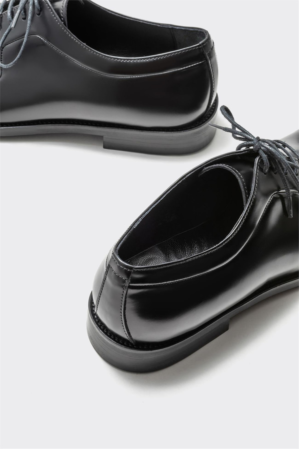 Siyah deri erkek klasik ayakkabı - Elle Shoes