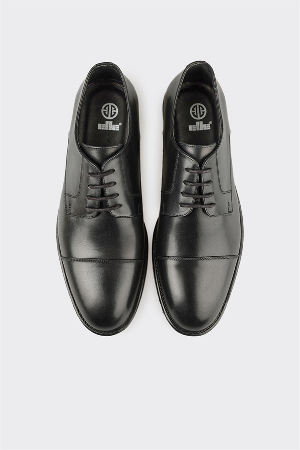 Siyah Deri Erkek Klasik Ayakkabı