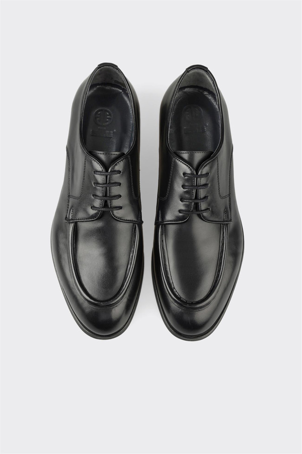 Siyah Deri Erkek Klasik Ayakkabı