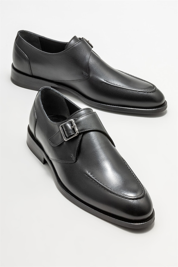 Siyah Deri Erkek Loafer
