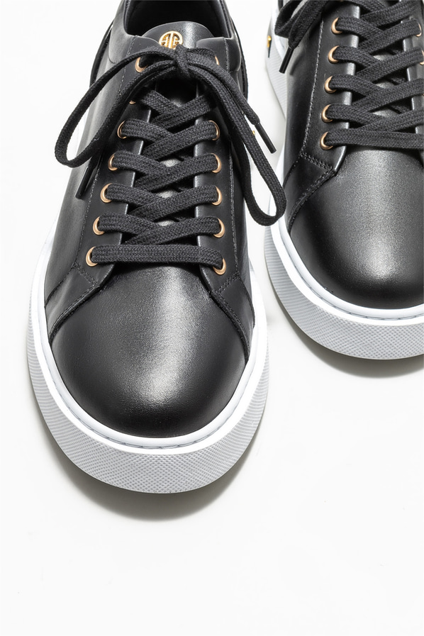 Siyah deri erkek spor ayakkabı - Elle Shoes