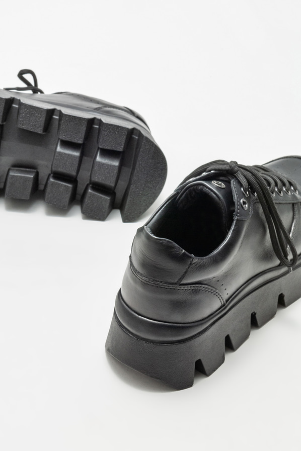 Siyah deri erkek spor ayakkabı - Elle Shoes