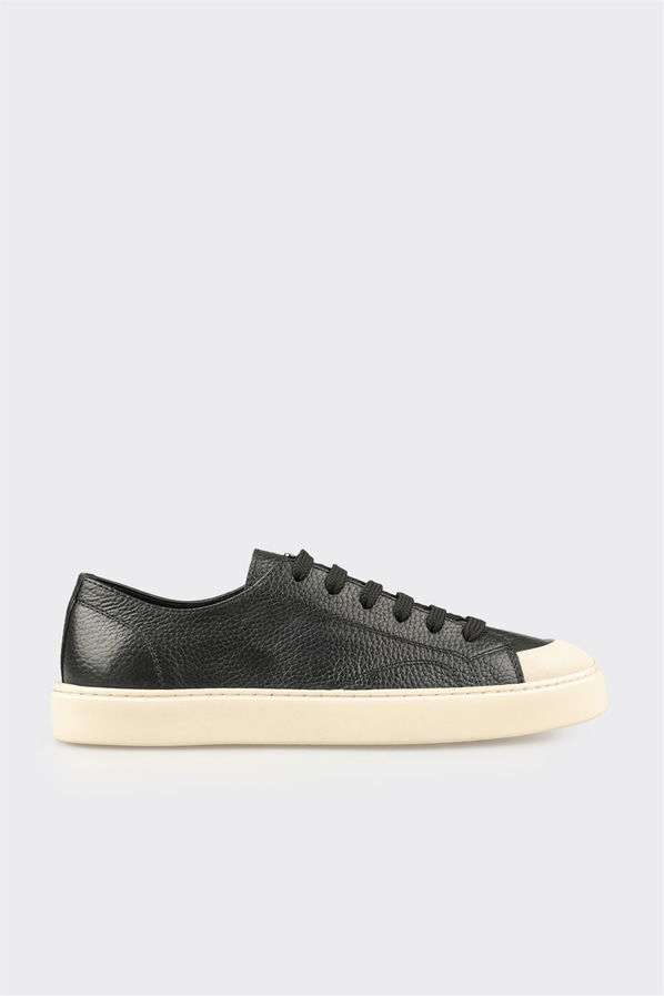 Siyah deri erkek spor ayakkabı - Elle Shoes