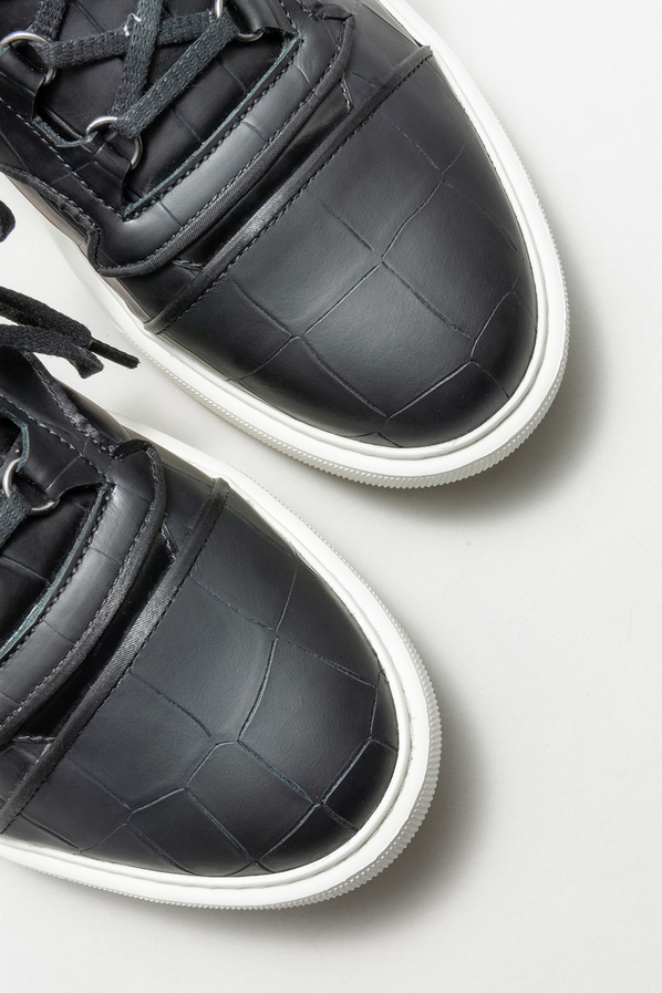 Siyah deri erkek spor ayakkabı - Elle Shoes