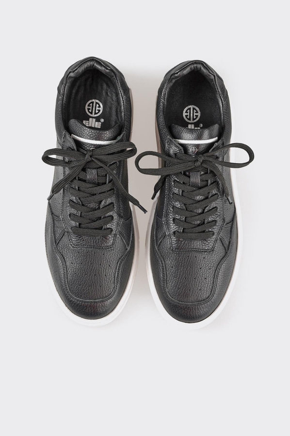Siyah deri erkek spor ayakkabı - Elle Shoes