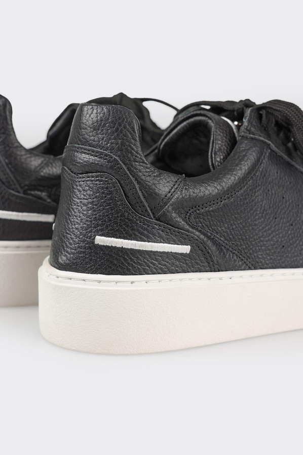 Siyah deri erkek spor ayakkabı - Elle Shoes