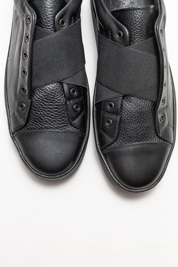 Siyah deri erkek spor ayakkabı - Elle Shoes